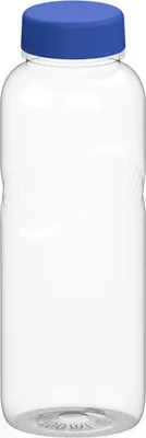Produktbild von Trinkflasche Carve 'Refresh' 700 ml - BPA frei und auslaufsicher Wasserflasche für Schule, Sport und Freizeit - transparent/blau