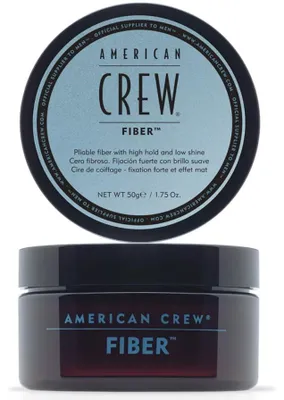 Image de American Crew - Fiber With High Hold And Low Shine - Caoutchouc de modelage pour la définition et la forme des cheveux 50.0g