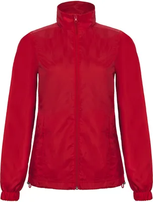 Produktbild von B&C JWI61 | Leichte Damen Windjacke ID.601 - Farbe: Red - Größe: M