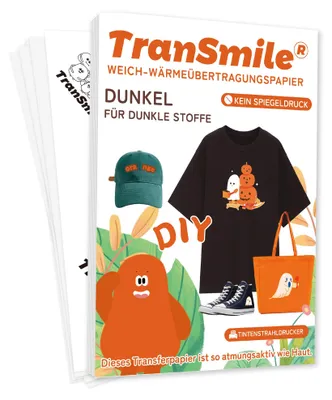 Inkjet-Transferpapier A4+2 A3, 20 Blatt für dunkle T-Shirts