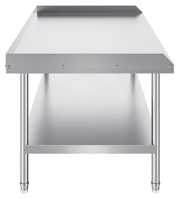 Immagine prodotto di Tavolo da lavoro in acciaio inossidabile - Banco da lavoro in acciaio inossidabile - Tavolo da cucina - Piano di lavoro - Tavolo per catering - 76x152 cm