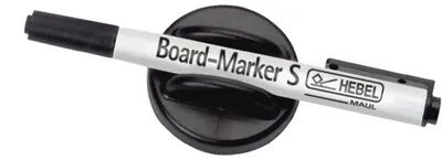 Produktbild von MAUL Tafelwischer abwischbar farbleuchtend schnell trocknend magnetisch Kunststoff 1 Stück 13.5 x 5 x 2.2 cm schwarz