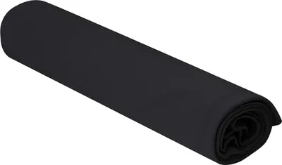 Image de vidaXL Serviettes de sport 2 pcs Noir 100 x 50 cm