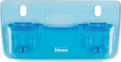 Produktbild von Idena 22100 - Taschenlocher, Lochung bis zu 4 Blatt, blau transparent, 1 Stück