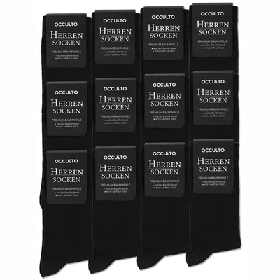 Produktbild von Occulto Herren Business Socken 6er Pack, 12er Pack (Modell: Lukas)