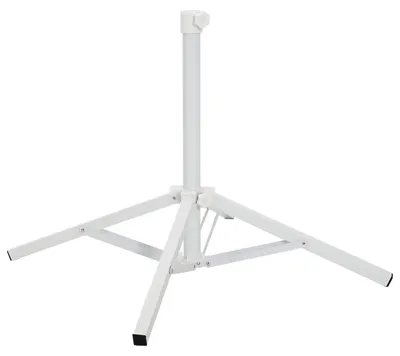 Immagine prodotto di vidaXL Supporto per ombrellone in acciaio bianco per pali da 25-32 mm