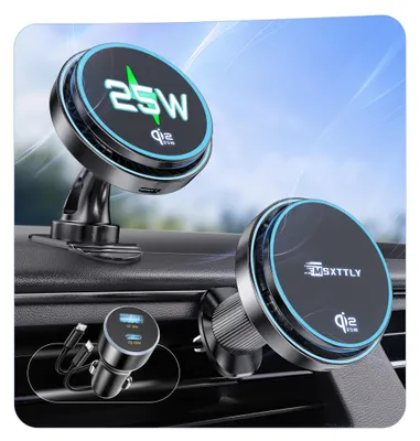 Qi2.2 25W MagSafe Autoladegerät mit Kühlventilator