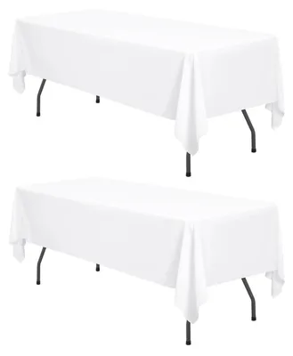Produktbild von Tischdecke Rechteckig Weiß 153 x 320 cm 2 Stück Polyester