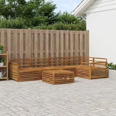Produktbild von Möbel Outdoor-Sofagarnitur 6 pcs Natur Massivholz AkazieGartensofas - Gartensofas c1285
