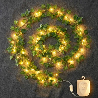 Image de Guirlande lumineuse de 11 mètres - 60 LED - Fonctionne à l'énergie solaire - 8 modes d'éclairage - Pour l'extérieur
