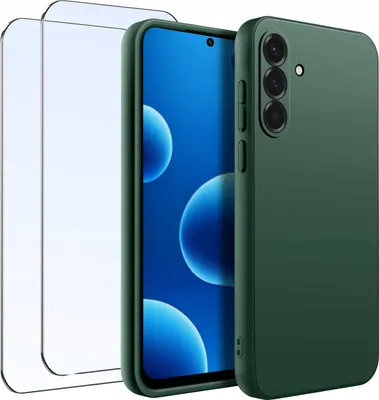 Produktbild von SET Etui für Samsung A56 5G Mattes Silikon 2 STÜCK GLAS