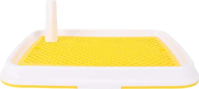 Produktbild von Hundetoilette Hochspace -Geruchssicher leicht zu reinigen Plastik Pee Padhalter Haustiertöpfchen für kleine Hunde Gelb