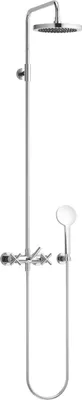 Produktbild von Dornbracht TARA Showerpipe ohne Handbrause, Ausladung Standbrause 420mm, flowReduce, 26633892-33