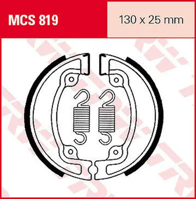 Immagine prodotto di Set di ganasce freno TRW MCS819 Spacy 125 JF03 Viper