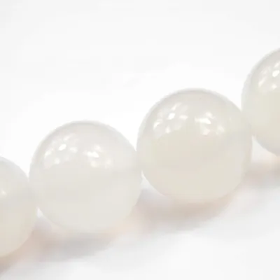 Productafbeelding van Witte Agaat Kralen voor Sieradenmaken, 5 Strengen per Zak