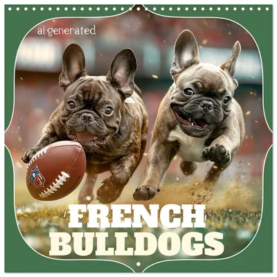 Produktbild von Französische Bulldoggen (Wandkalender 2027, 12 x 12 Zoll) – CALVENDO, 12-monatiger Wandkalender