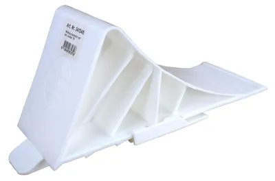 Produktbild von Radkeil aus Kunststoff in Weiß ca. 25 x 9,5 x 11 cm Unterlegkeil
