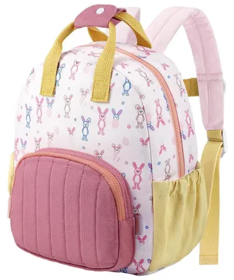 Produktbild von Kinderrucksack Mädchen Hase Rosa 2-4 Jahre Mini Tagesrucksack Reisetasche 28x23x9cm
