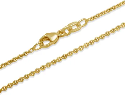 Produktbild von Ankerkette vergoldet, 925 Silber 1,2mm breit, Länge wählbar inkl. Etui