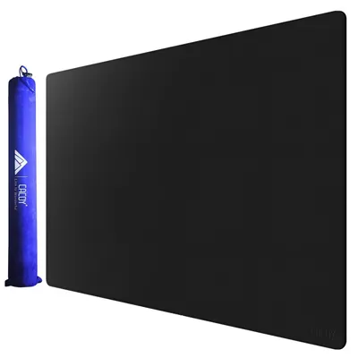 Immagine prodotto di Tappetino antiscivolo per scrivania, dimensioni 100x60 cm, effetto pelle, colore nero