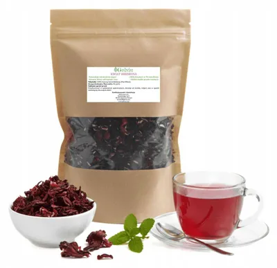 Produktbild von Getrocknete Hibiskusblüten 2000 g - Hibiskus Tee 2x1000g