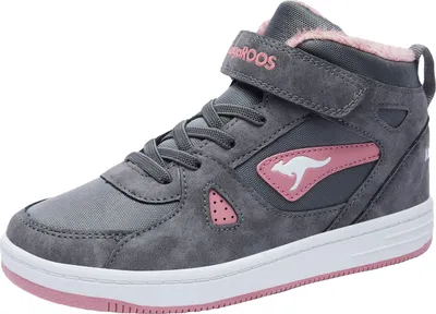 A single high-top sneaker is shown against a white background.