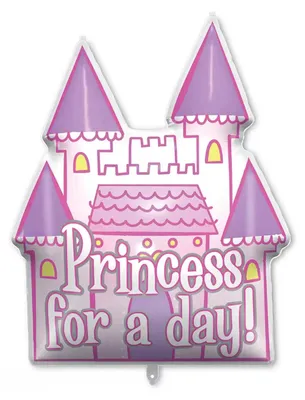 Produktbild von Folienballon mit Gewicht „Princess“, 96 cm, 1 Stück