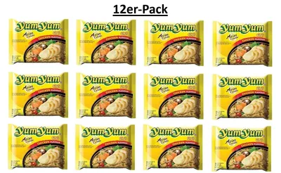 Produktbild von 12 x Yum Yum Instantnudeln Huhn 60g