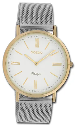 Produktbild von Oozoo Vintage Series Damenuhr Quarzuhr Analog mit Edelstahlarmband silber D3UOC20066