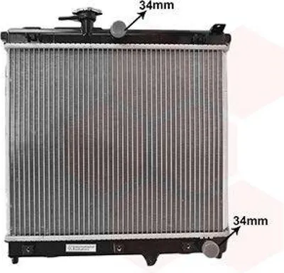 Produktbild von VAN WEZEL 52012710 Kühler Wasserkühler Motorkühler für SUZUKI Jimny IV SUV (A6G)