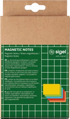 Productafbeelding van Sigel MU103 SIGEL Magnetische notities, kleefnotities, kleurgesorteerd