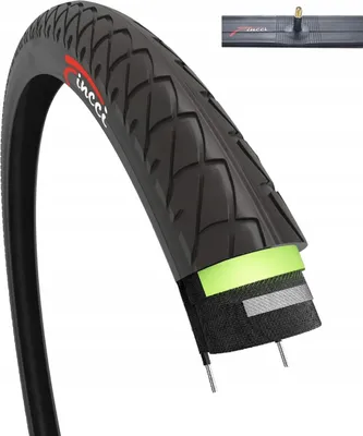 Zdjęcie produktu dla Fincci Opona Rowerowa 50-559 26X1,95" Kevlar Nylon Slick Z Dętką Schrader
