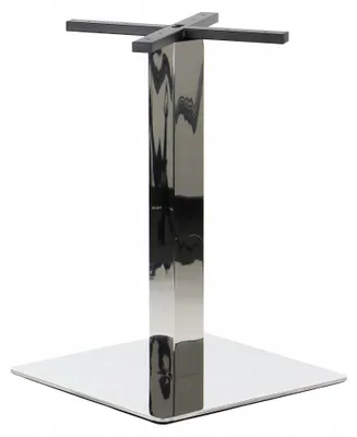 Immagine prodotto di Base per tavolo in acciaio inox SH-3002-6, per ufficio, hotel, ristorante, 50x50x72,5 cm, acciaio inox lucidato
