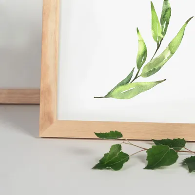Image de FRAMAI® Cadre photo 40 x 60 - lot de 2 Cadre en bois naturel véritable avec cadre en plexiglas incassable Système de suspension et support