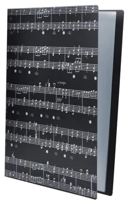 Produktbild von Musik-Aktenordner A4 Schwarz 40 Taschen Musik-Thema