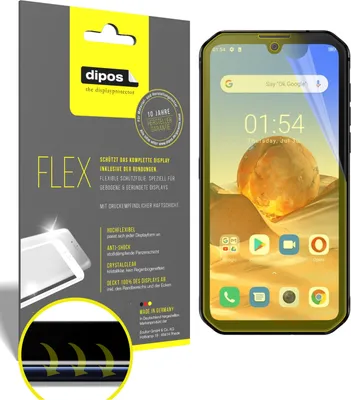 Produktbild von 2x Schutzfolie für Blackview BV9900 Pro Folie, 100% Displayabdeckung, dipos Flex