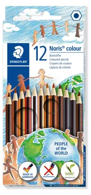 Produktbild von Staedtler - farbige Stifte Noris Farbe Menschen 12 ST | Endui ein 12 Stück