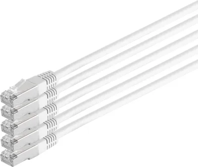 Produktbild von Patchkabel cat 6 S/FTP PIMF HF VE5 weiß 1,0m