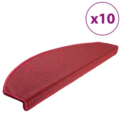 Image de Tapis de marche 10 pcs. 65x28 cm rouge bordeaux