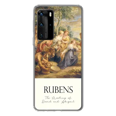 Produktbild von MuchoWow® Handyhülle Schutzhülle Hülle für Huawei P40 Pro Rubens - Kunst - Die Begegnung von David und Abigail Silikon Softcase Handy Hülle - Schutz