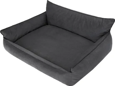 Produktbild von Hundebett "Joker" - 105x80cm - bequemes Hundekissen mit erhöhtem Rücken & abnehmbarem Bezug | Fancy-Stoff | pillowprim