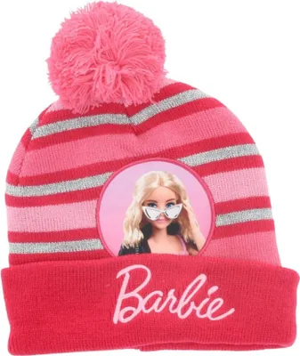 Produktbild von Barbie Bommel-Mütze – Warme Wintermütze für Kinder Onesize Pink
