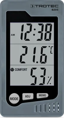 Produktbild von TROTEC BZ05 Raum-Thermohygrometer digital Innen Fühler Luftfeuchtigkeit Temperatur
