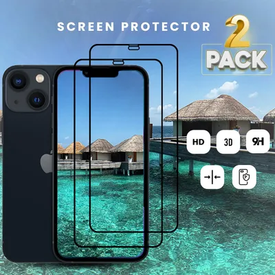 Produktbild von 2-pak Apple iPhone 12 - Szkło hartowane 9H - Wysokiej jakości osłona ekranu 3D
