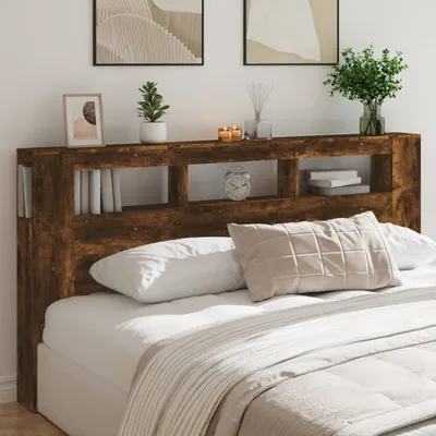 Produktbild von Möbel LED-Kopfteil Räuchereiche 200x18,5x103,5 cm Holzwerkstoff - Kopfteile &11382