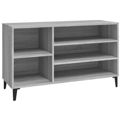 Immagine prodotto di vidaXL Portascarpe grigio Sonoma 102x36x60 cm Materiale a base di legno