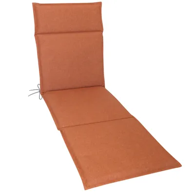 Produktbild von Herlag Liegenauflage Bea für Gartenliege 190x60x4,5cm Wasserabweisend Fleckschutz Orange