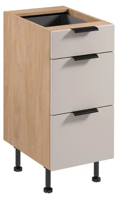 Immagine prodotto di Mobiletto con cassetti SALERNO - larghezza 40 cm, rovere / beige