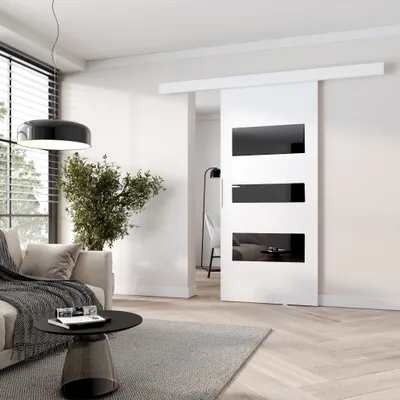 Obrázek produktu pro Interiérové dveře na stěnu BARRET 3 - 96 cm, bílé