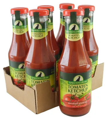 Produktbild von Rabe's Tomaten Ketchup 6er Set (6 Flaschen à 450 ml)